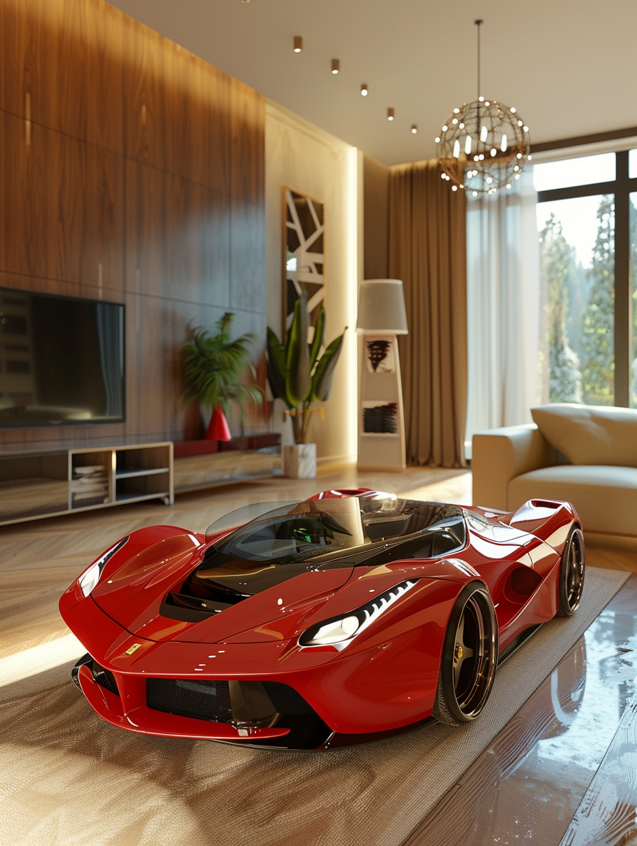 Racing-inspired statement table